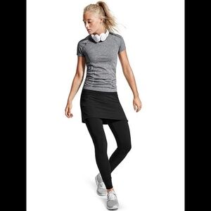 Athleta Geo Powder Peak 2 IN 1 Tight - Cobblestone Grey - Women's XS